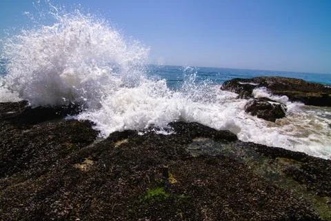 Waves Crashing 01 Stock Photos