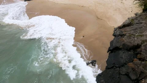 Waves Crashing Against Rocks Stock Footage 150250971