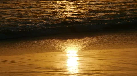 Waves Crashing on Beach Stock Footage 41689013