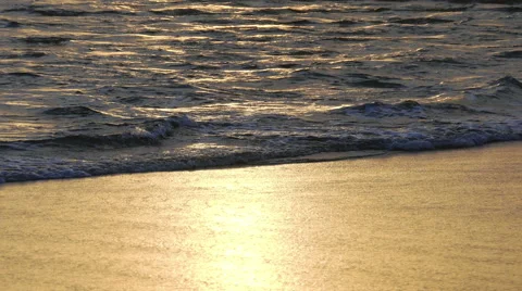 Waves Crashing on Beach Stock Footage 41690127