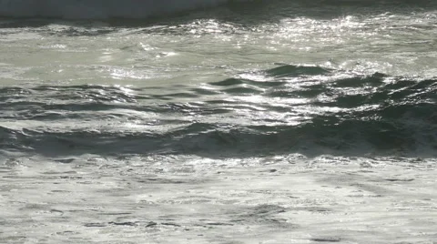 Waves Crashing on Beach Stock Footage 41736676