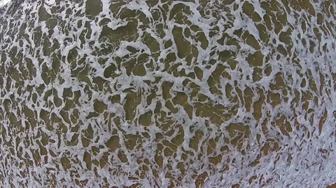 Waves Crashing on Beach Stock Footage 46128999