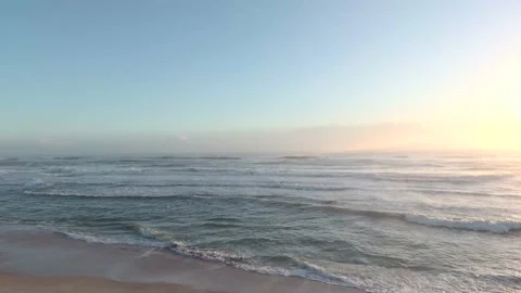 Waves Crashing on the Beach Stock Footage 141924580