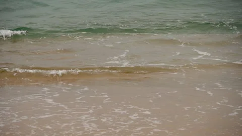 Waves Crashing On The Beach Stock Footage 156411048