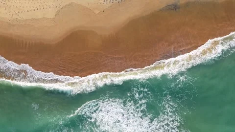 Waves Crashing Onto A Beach Video stock 329257728