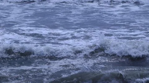 Waves Crashing on a Beach Stock Photos