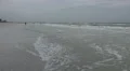Waves Crashing Into Beach On Stormy Day 03 4k or 4k+ Resolution