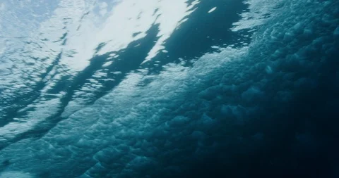 Waves crashing from below Stock Footage 114697305