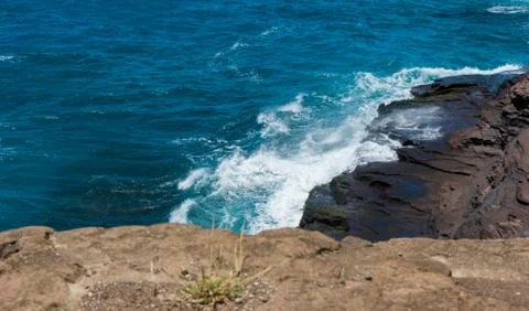 Waves Crashing on the Coast Stock Photos