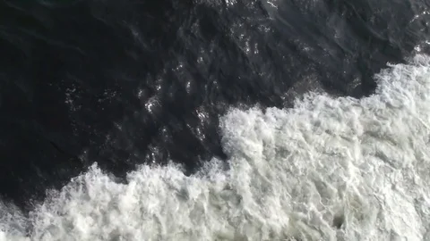 Waves crashing Stock Footage 74097396