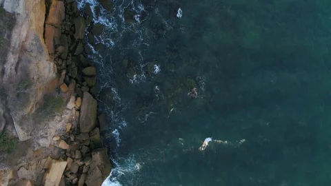 Waves crashing Stock Footage 124721708