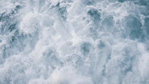 Waves crashing large currents storm Stock Footage 319517429