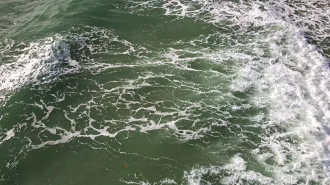 Waves crashing in the ocean Stock Footage 139758439