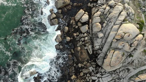 Waves Crashing Over Rocks Stock Footage 103100398