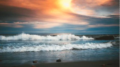 Waves Crashing Stock Photos