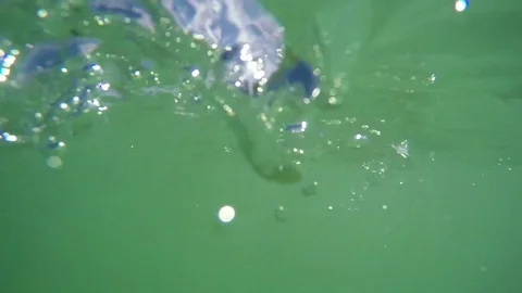 Waves crashing POV Video stock 73807714