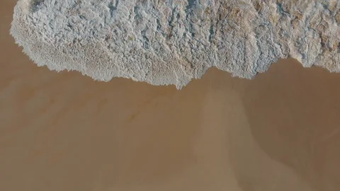 Waves crashing on the remote beach 動画素材 122069633