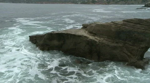 Waves Crashing on Rocks 05 Stock Footage 752189