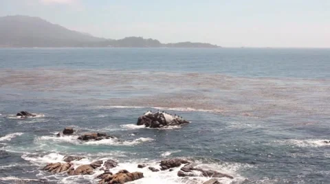 Waves Crashing on Rocks. Stock Footage 56573745