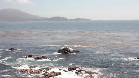 Waves Crashing on Rocks. Stock Footage 56573752