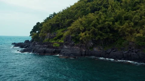Waves Crashing on Rocks Stock Footage 97792789