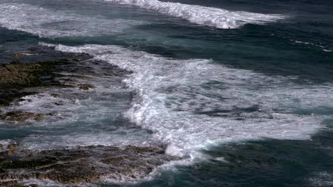 Waves crashing on rocks. Stock Footage 121630839