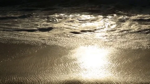 Waves Crashing On Sand, Close Video stock 85232262