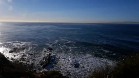 Waves Crashing on the Shore Stock Footage 168252179