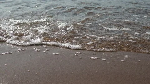 Waves crashing on shore Stock-Footage 230990862