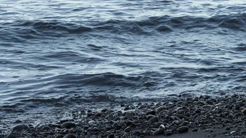 Waves crashing on the shore Stock Footage 231253192