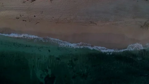 Waves Crashing on White Sandy Beach with Turquoise Blue Water in Hawaii Stock Footage 195067332