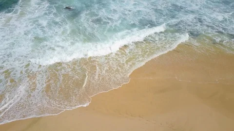 Waves Crashing zoom out Video stock 89942874