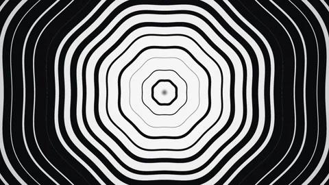 Waves create a pattern in black and white colors Stock Footage 339454484