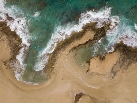 Waves of crete Stock Photos