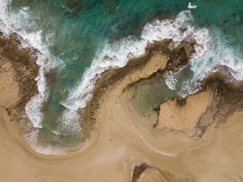 Waves of crete Stock Photos
