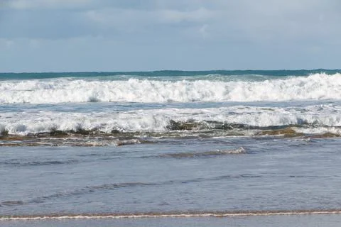 Waves crushing on the coast Stock Photos