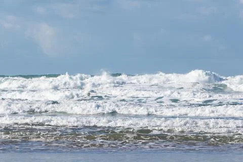 Waves crushing on the coast Stock Photos