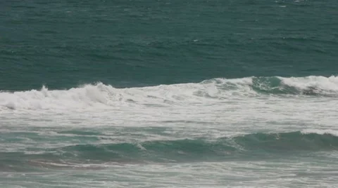 Waves Crushing Stock Footage 7816662