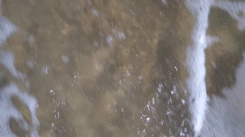 Waves crushing to sandy beach, Florida, USA Stock Footage 121966613