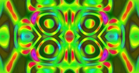 Waves Curve Pattern Background Neon Fluorescent Trippy Psychedelic Stock Illustration