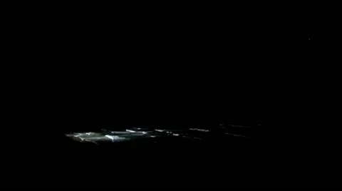 Waves at Dark Stock Footage 49922844
