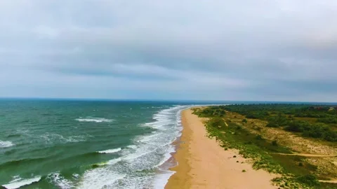 Waves in the dark ocean Stock Footage 155071525