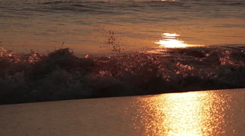 Waves at Dawn Stock-Footage 46699531
