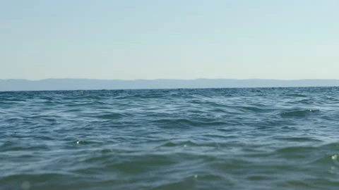 Waves of deep blue sea Video stock 212782898