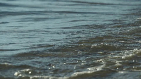 Waves of deep blue sea Stock Footage 212799125