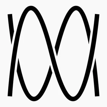 The waves. Diagram. Sound waves. Stock Illustration
