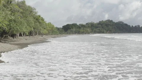 Waves in Dominicalito Stock Footage 120199432