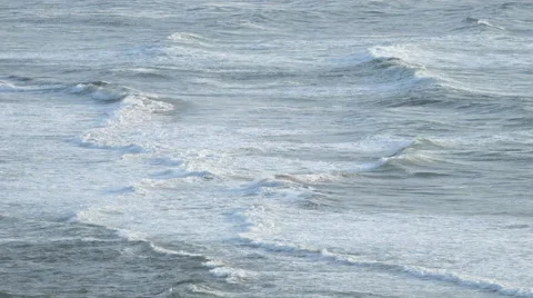 Waves drifting in, wide shot Stock Footage 56197403