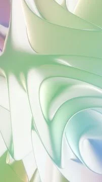 Waves of dynamic waveforms with 3D effects, creating a visually rhythmic and  Stock Illustration