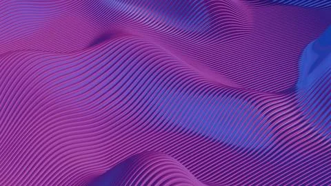 Waves of dynamic waveforms with effects create a visually rhythmic and harmon Illustrazione stock